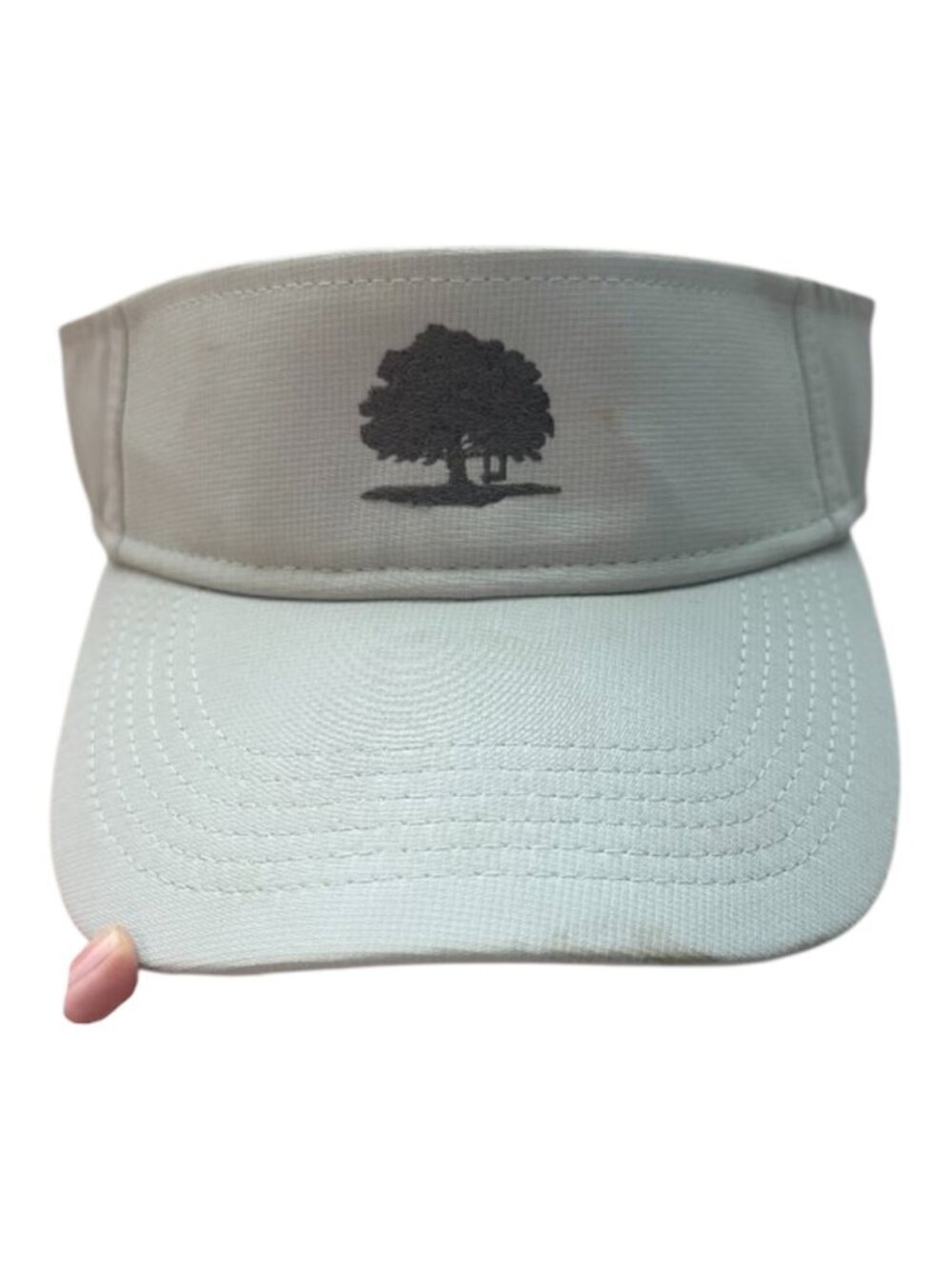 Imperial Visor Hat Women's One Size Fits all Blue Embroidered Oak Tree